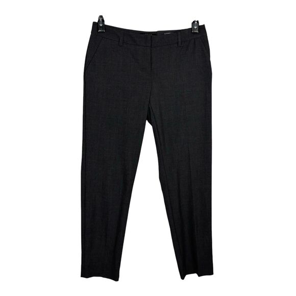 NWT Apt. 9 Gray Slim Straight Mid Rise Modern Fit Dress Pants Women's 4 - Picture 1 of 5
